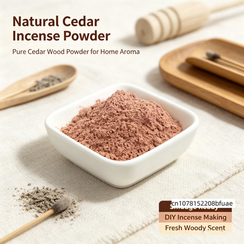 Home Fragrance Powder - 100% Natuurlijk Cederhoutpoeder, Puur Cederhoutpoeder, Wierookpoeder,