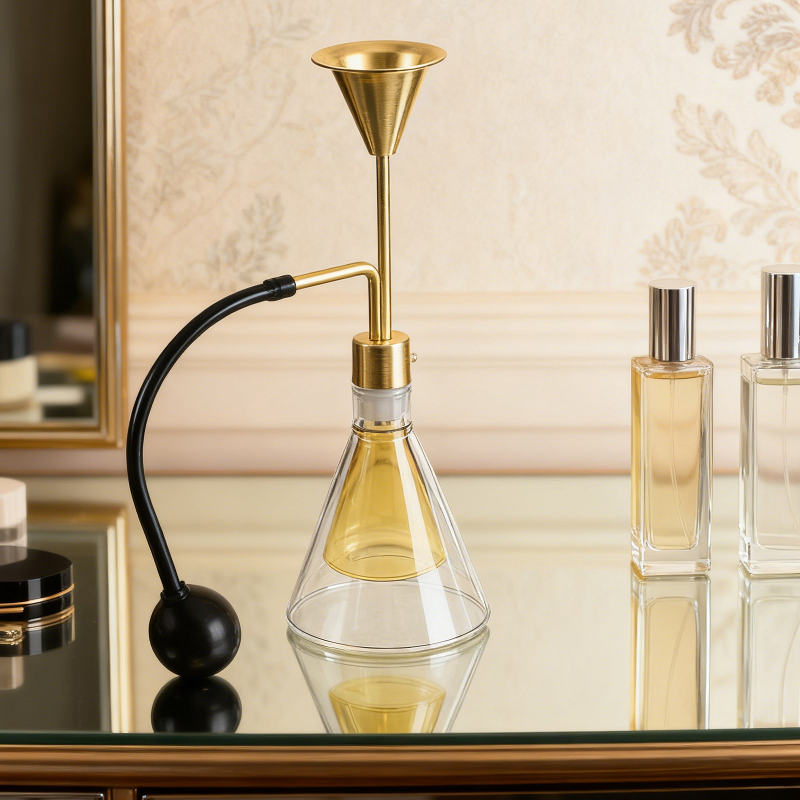 Home Fragrance Oils - Dubbelwandige glazen fles voor essentiële oliën,