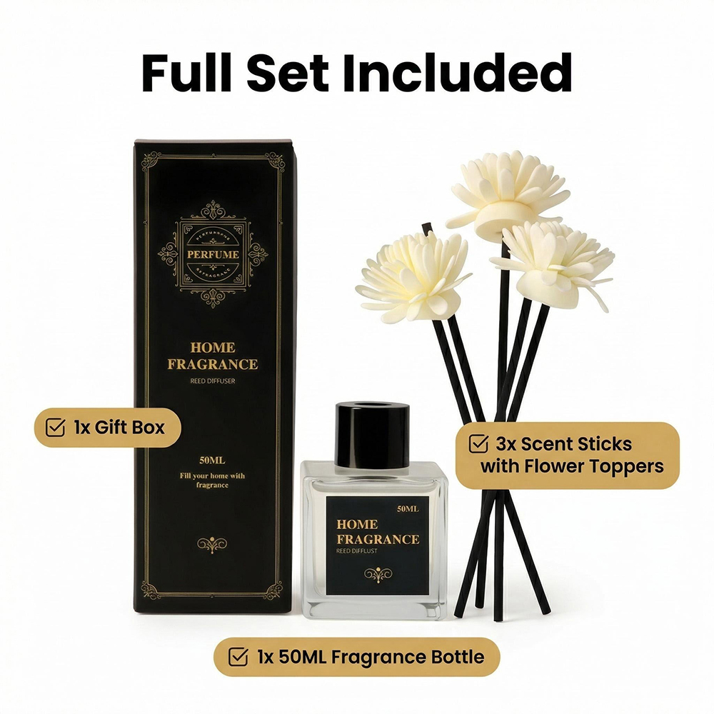 Home Fragrance Co - Hete 50ml Rietdiffuser Essentiële Olie Verdamper