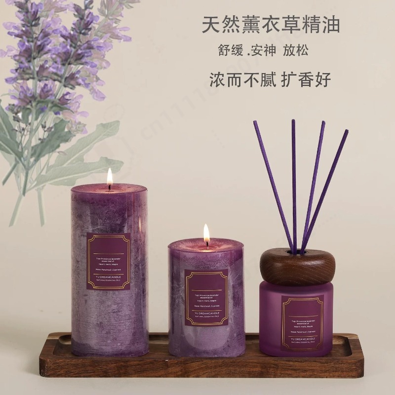 Home Fragrance Large - Grote glazen geurkaars cadeaudoos met langdurige