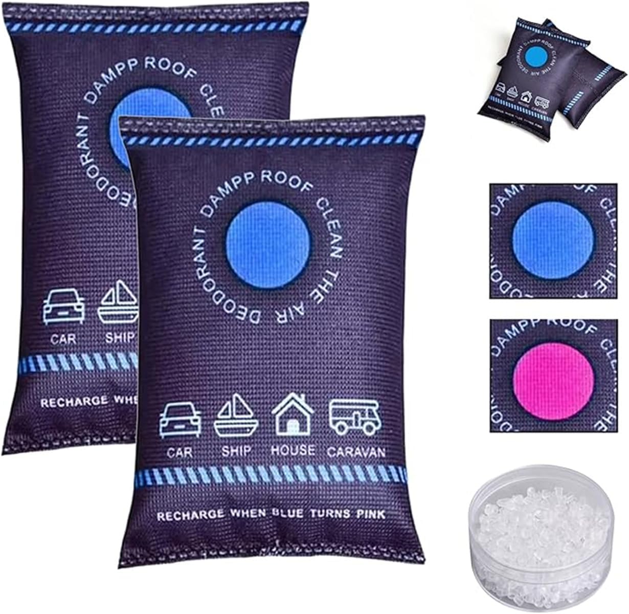 Home Fragrance Powder - Herbruikbare Siliconen Ontvochtiger Zak Auto Luchtverfrisser